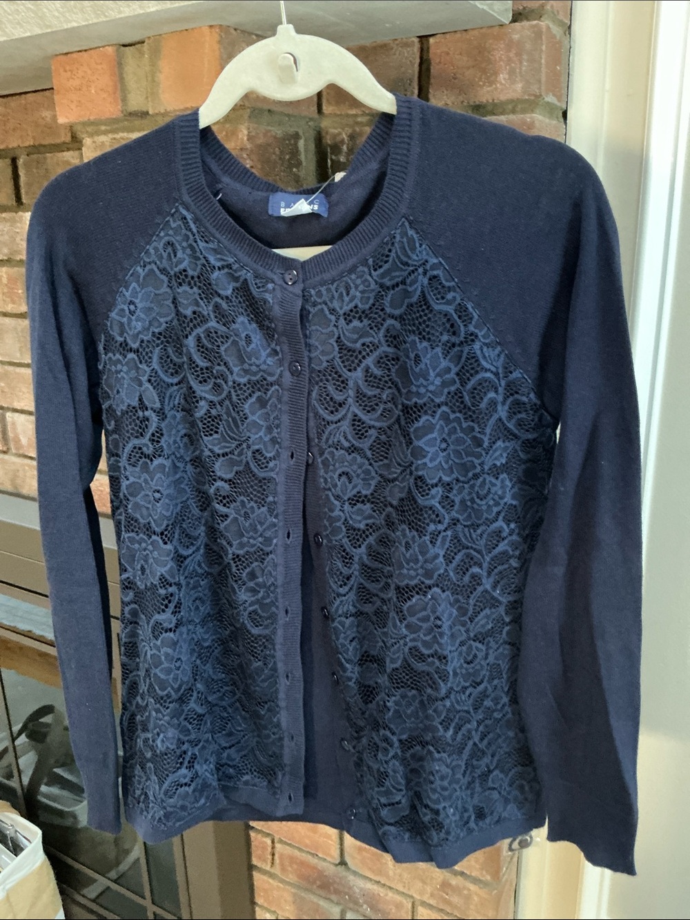 Ladies lace front cardigan
